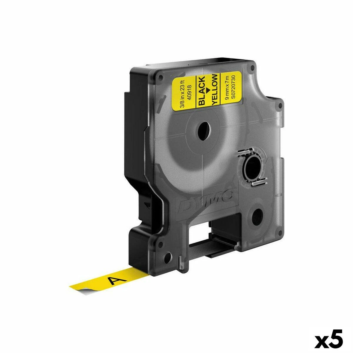 Dymo juosta S0720730 (juoda ant geltonos) D1 tipo