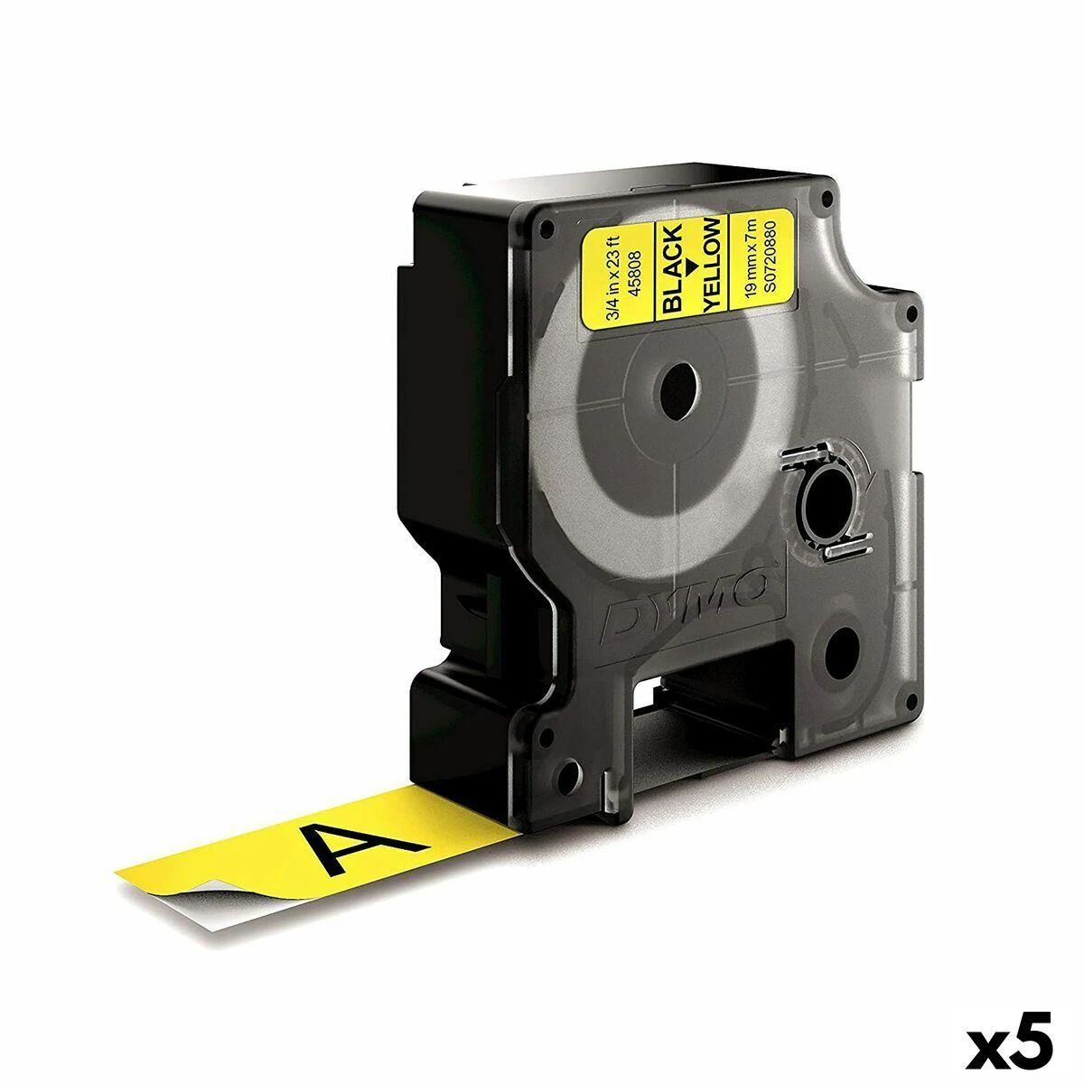 Dymo juosta S0720880 (juoda ant geltonos) D1 tipo