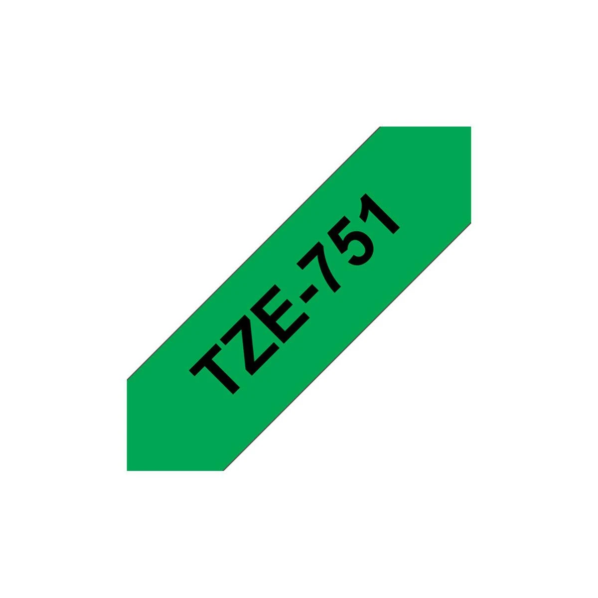 BROTHER TZ751 24 Juodas ON Žalias