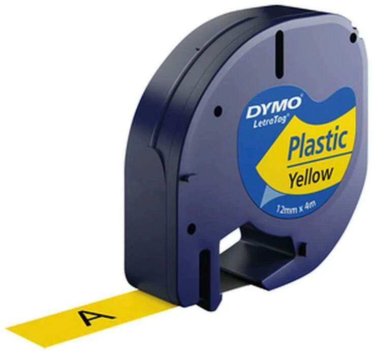 Etikečių spausdintuvo juostelė DYMO 12mm, 4m, geltona / S0721620