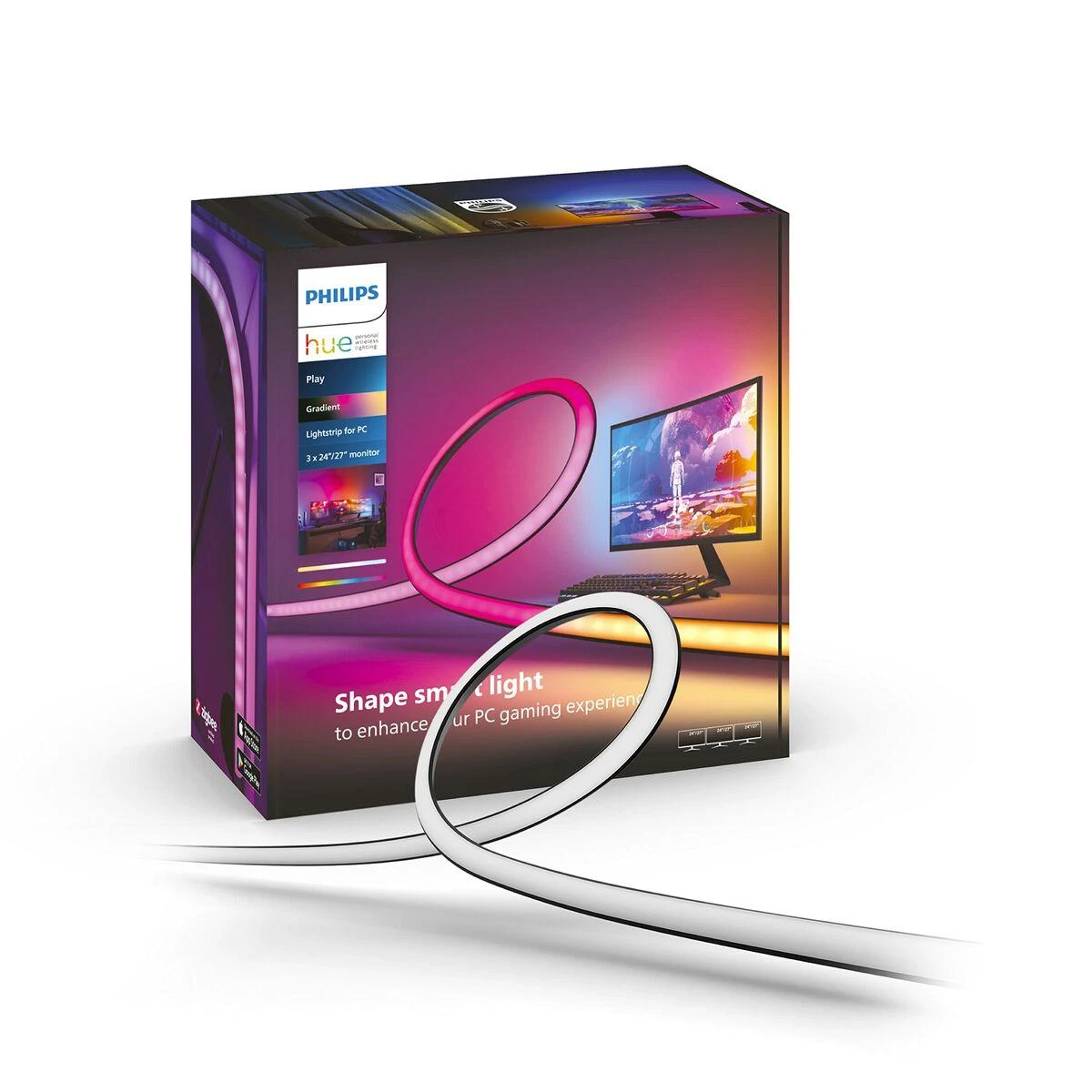„Philips Hue Play“ gradientinis kompiuteris 3 x 24–27 colių