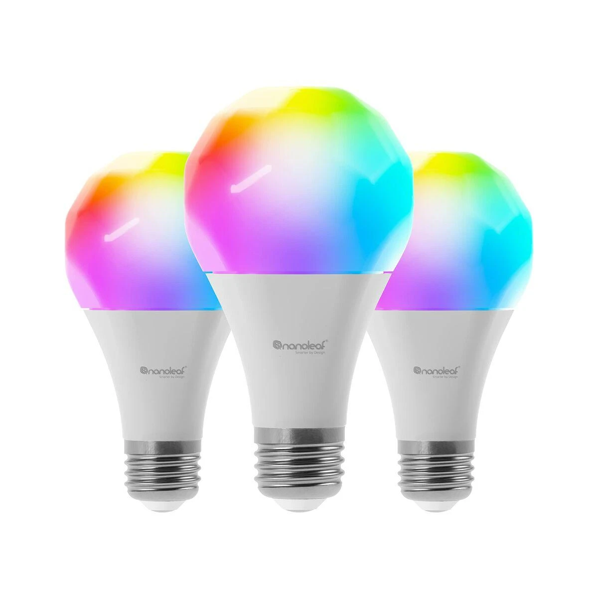 Nanoleaf Essentials Smart A19 lemputė 1100Lm RGBCW 2700K-6500K, 120V-240V, E27, 3 vnt.