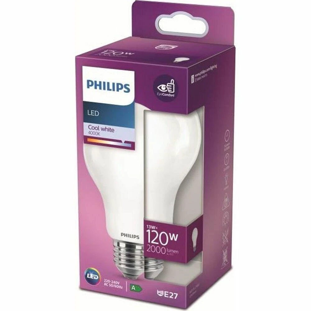 LED lemputė PHILIPS, A67, E27, 13 W, 2000 lm, 4000 K