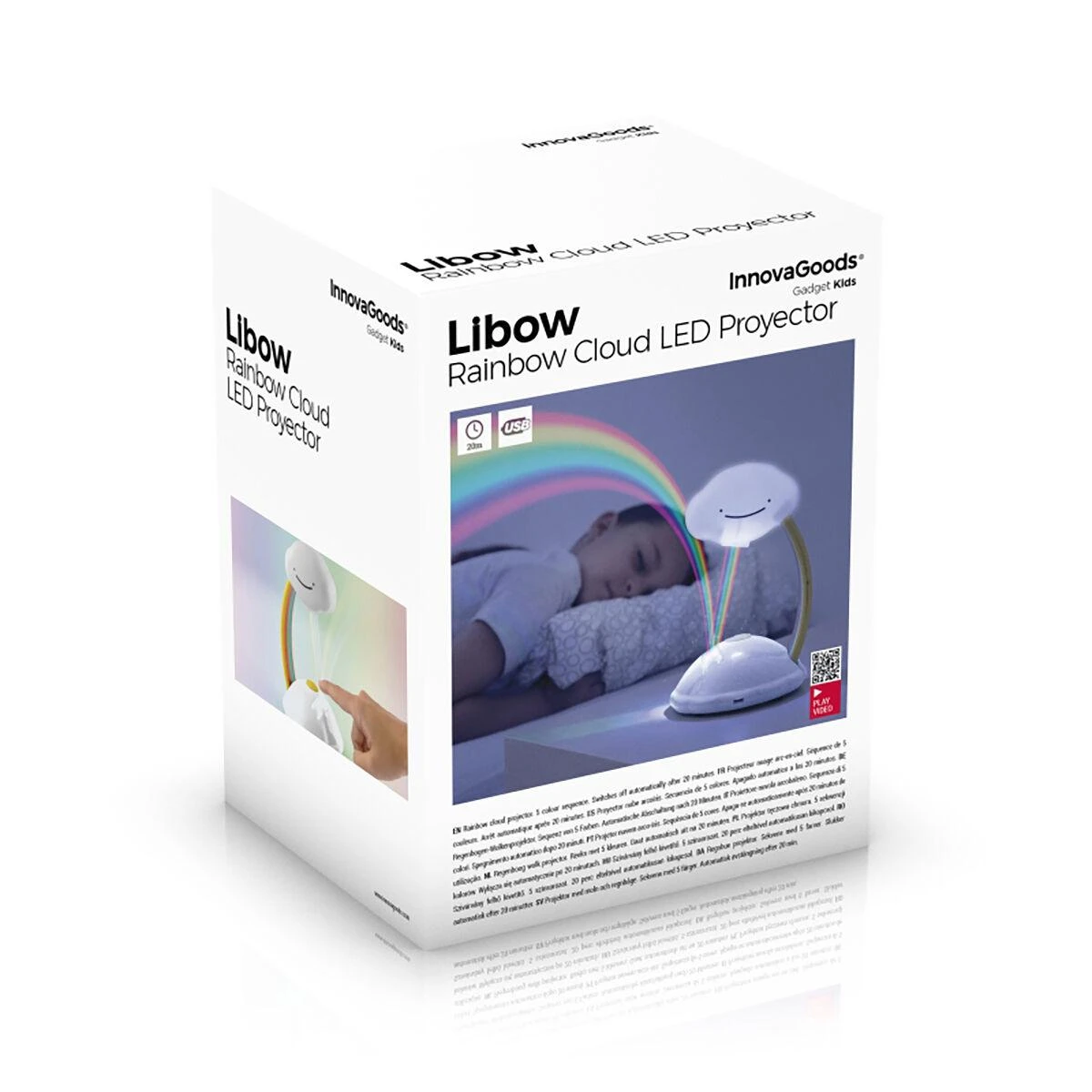 InnovaGoods Lampka projektorius InnovaGoods IG815189 Tęcza balta