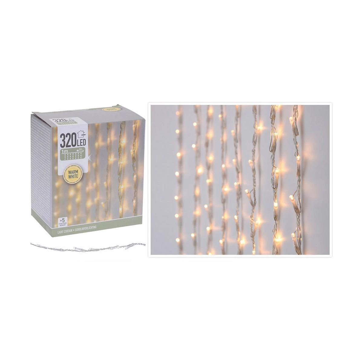 Christmas Decoration Lauko kalėdinė girlianda 320 LED 1 m