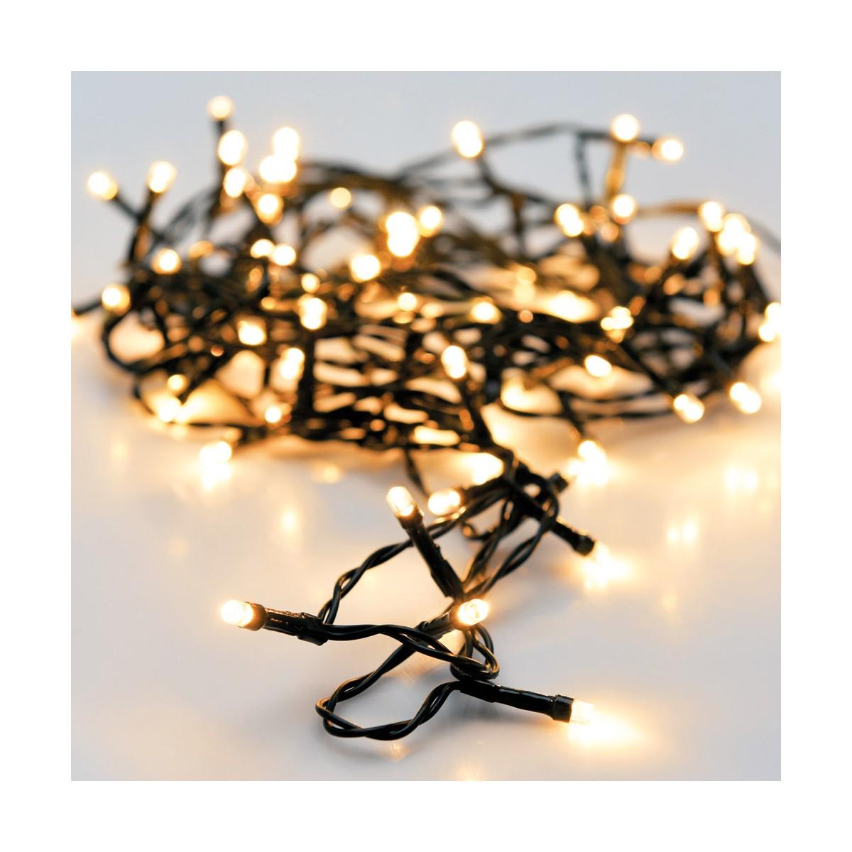 Bigbuy Christmas KALĖDINĖS EGLUTĖS GIRLIANDA 240 LED ŠILTAI BALTA
