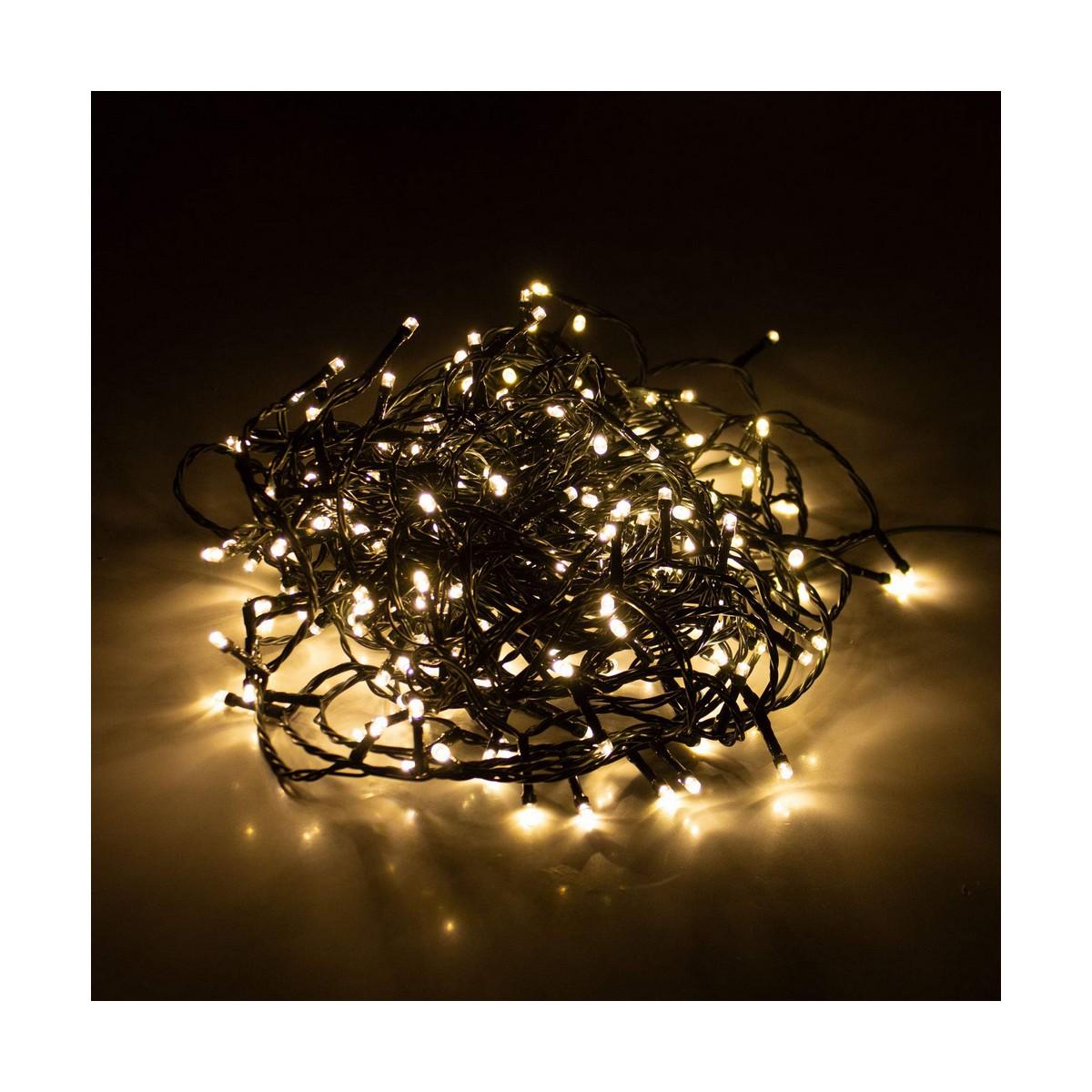Bigbuy Christmas KALĖDINĖS EGLUTĖS GIRLIANDA 240 LED ŠILTAI BALTA