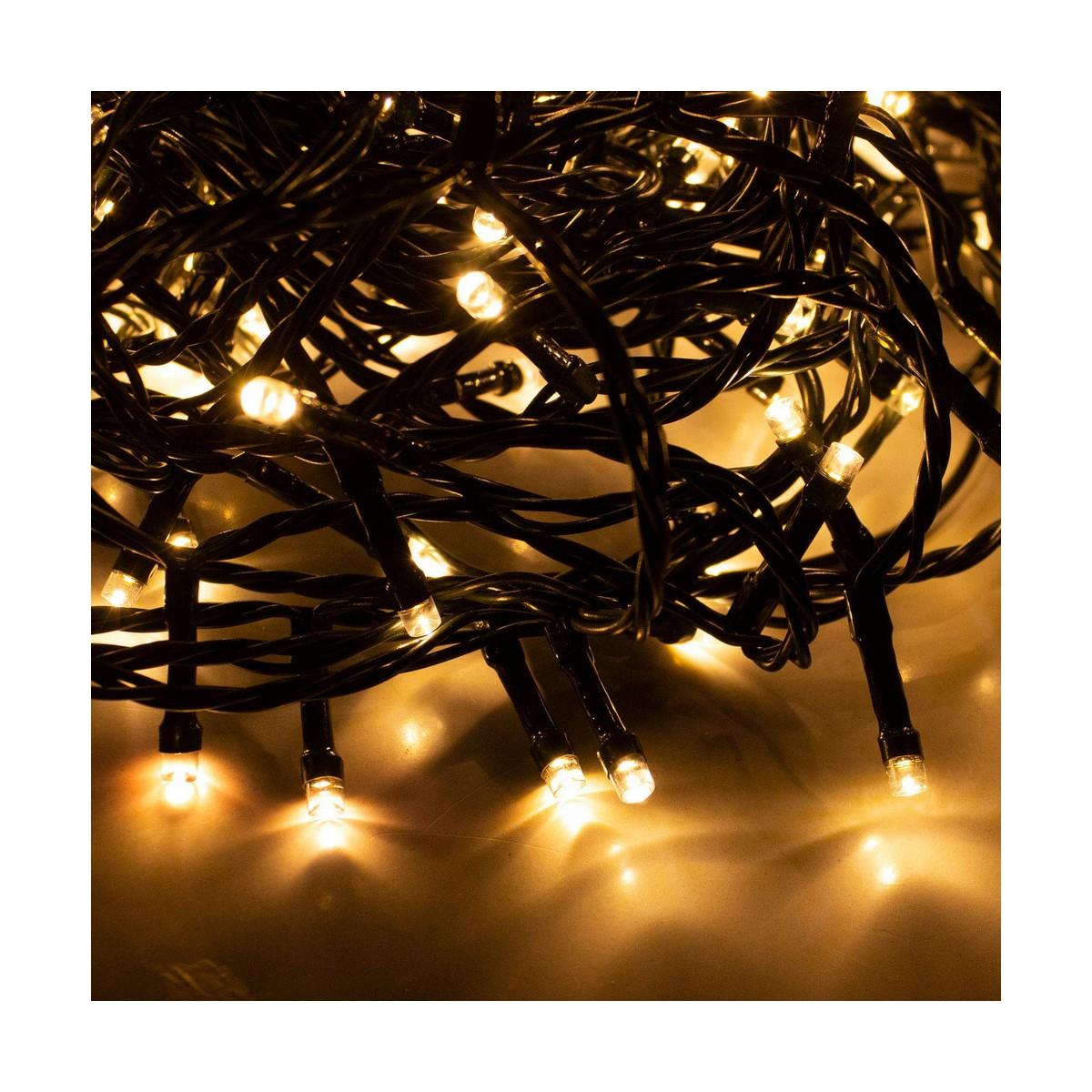 Bigbuy Christmas KALĖDINĖS EGLUTĖS GIRLIANDA 240 LED ŠILTAI BALTA