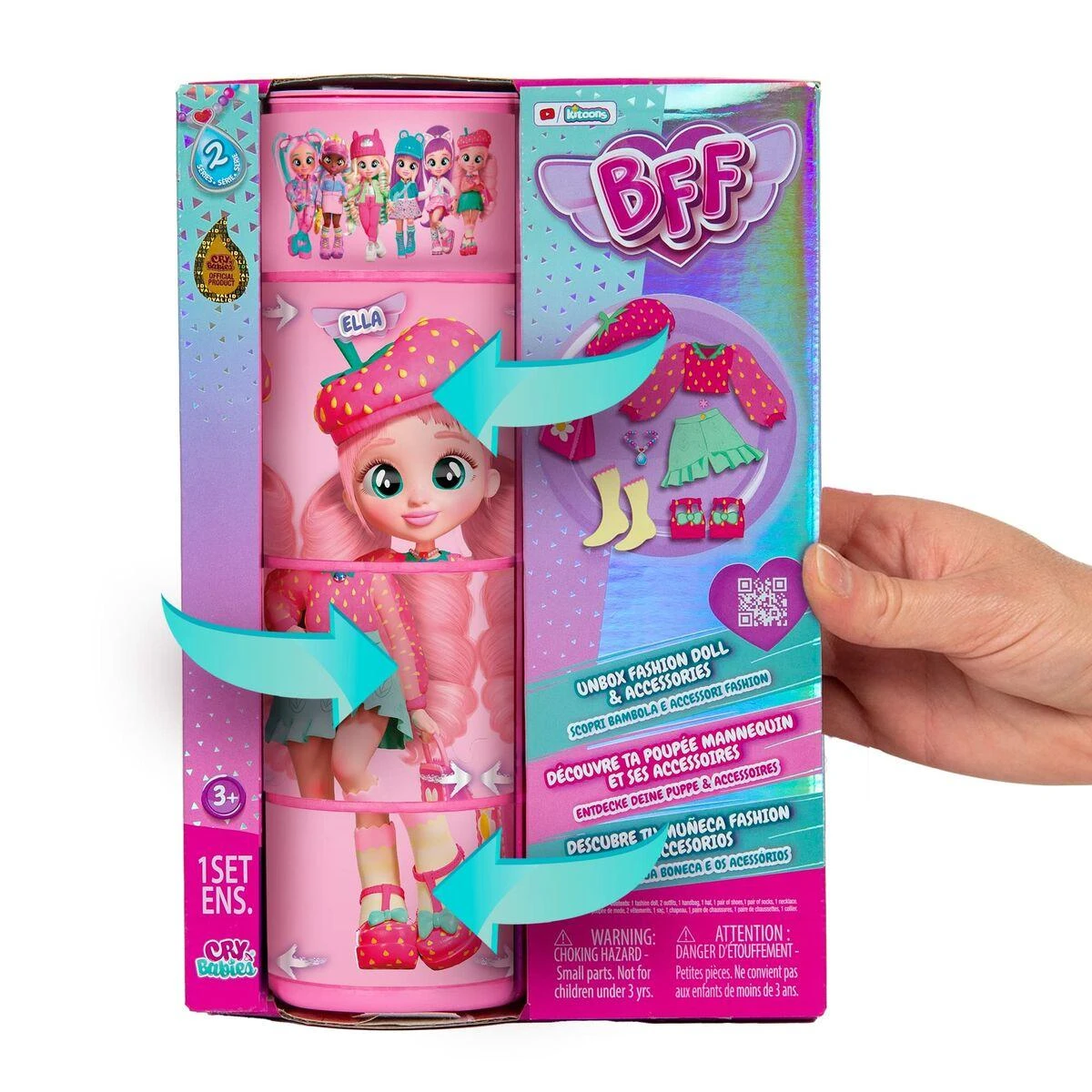 Lėlė su priedais Tm Toys Cry Babies BFF Ella