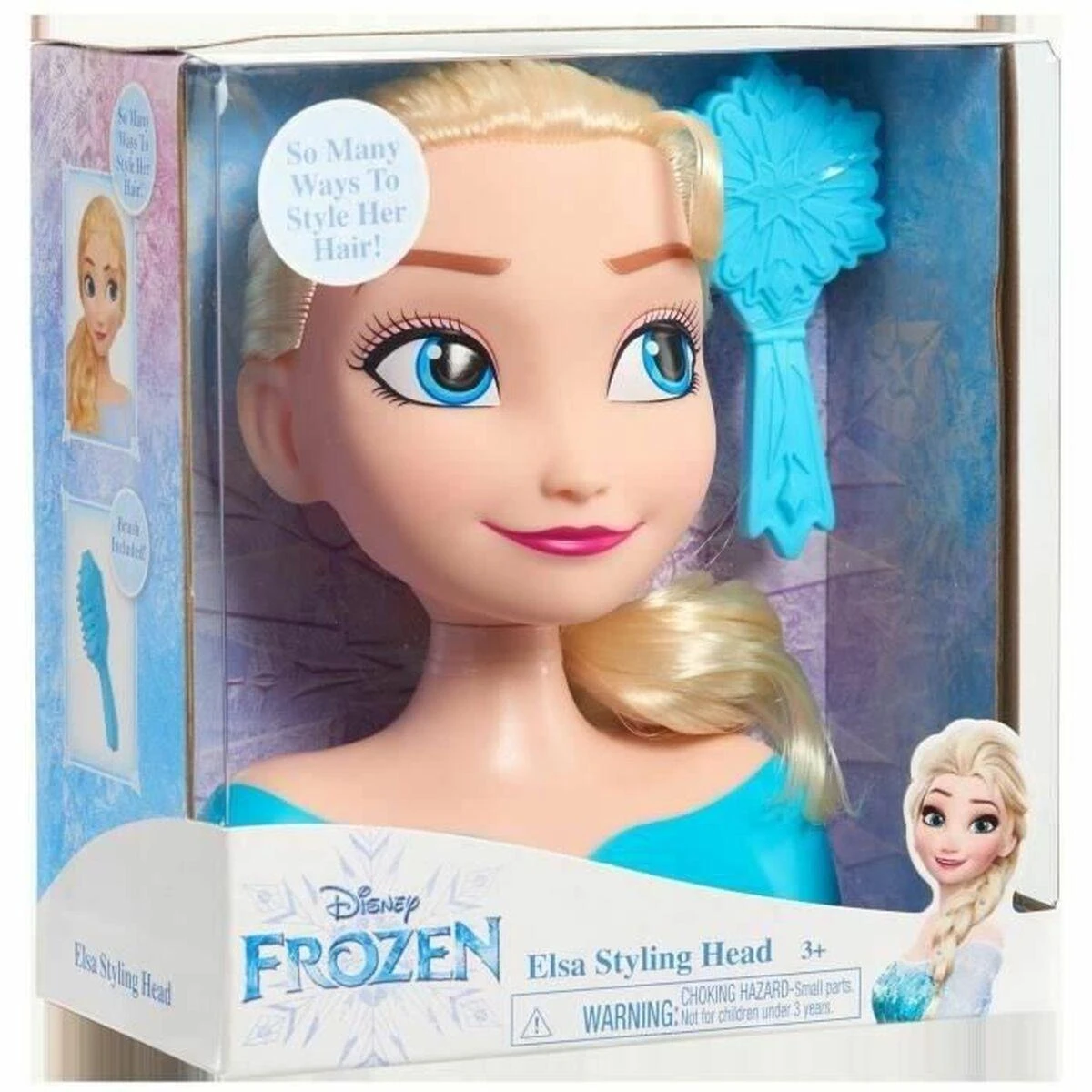 Disney Frozen Lėlė plaukų šukavimo ir formavimo galvutė Disney Princess Elsa Frozen +