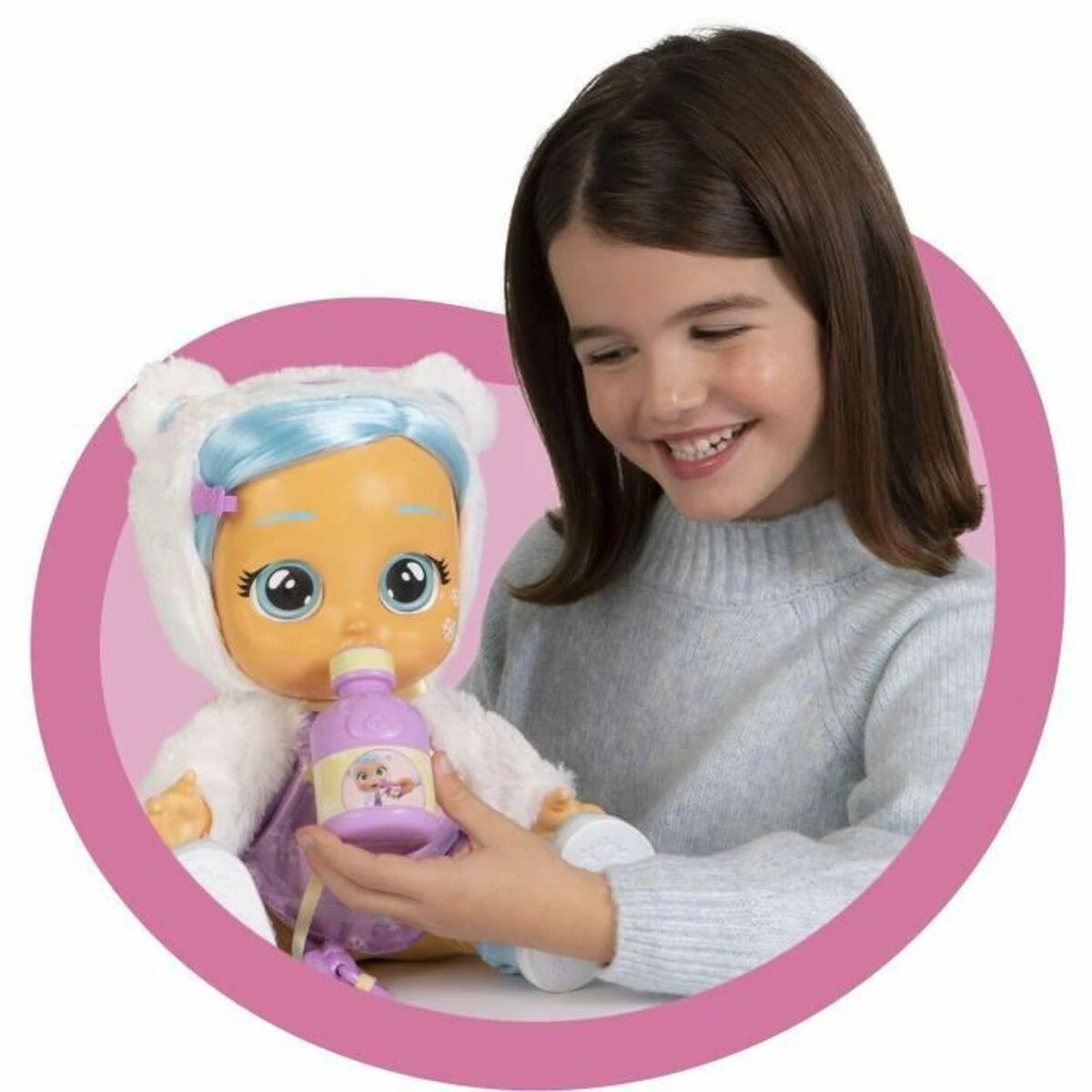 Lėlė kūdikis su priedais Tm Toys Cry Babies Kristal Gets Sick & Feels Better