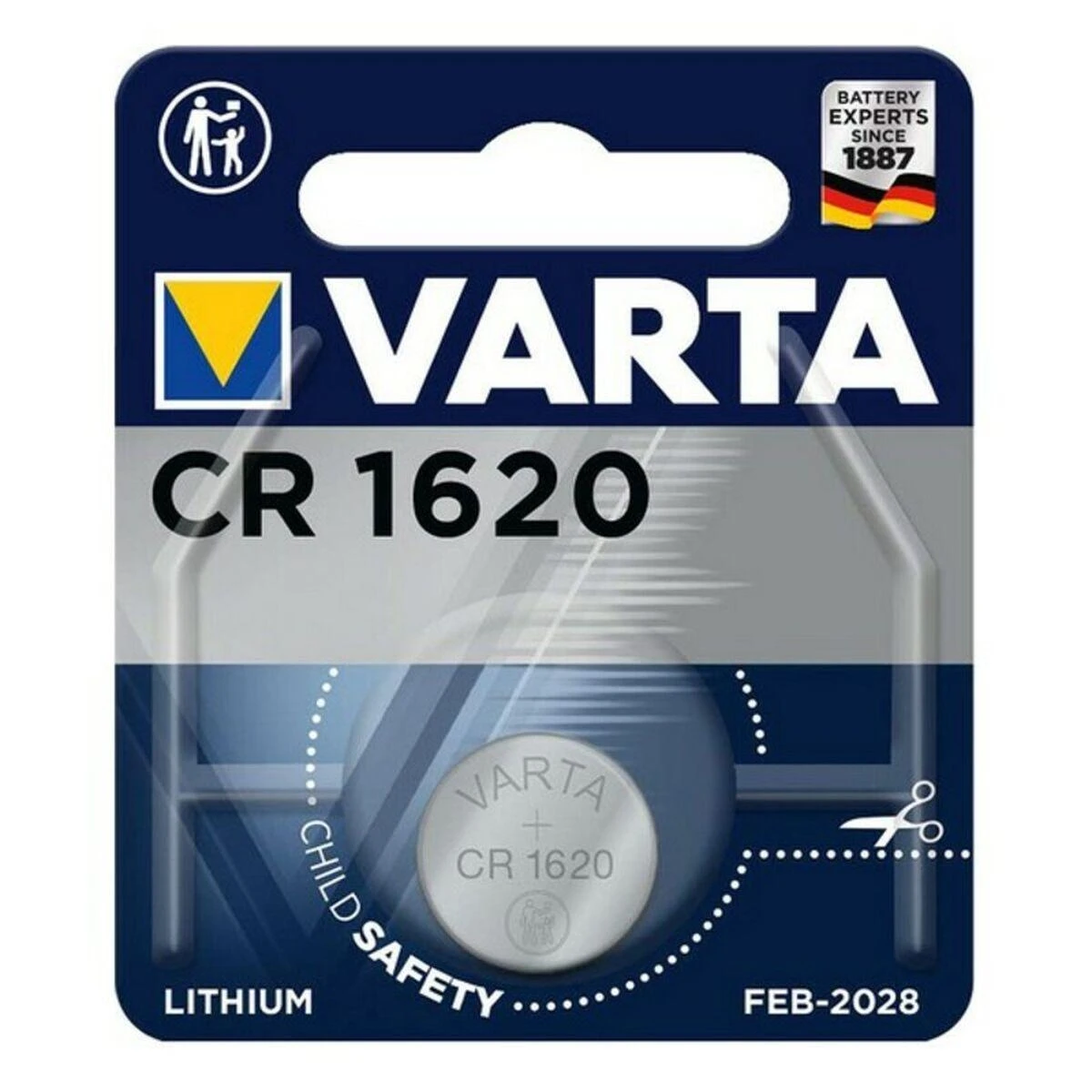 Varta Electronics CR1620 3V 70mAh elementas 6620, 1 vnt.