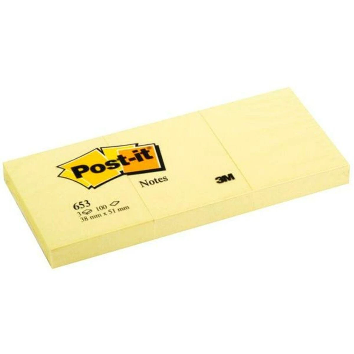 „Post-it“ lipnus padas 653CY-VP20 geltona 38x51mm, 20 vnt (3M0460)