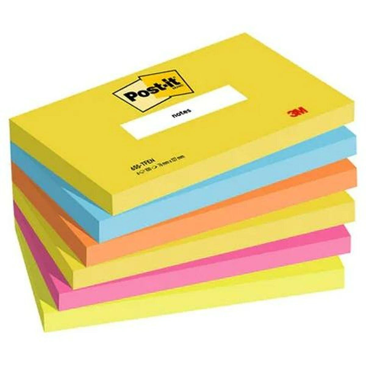 Post-it lipnūs lapeliai, įvairių spalvų rinkinys