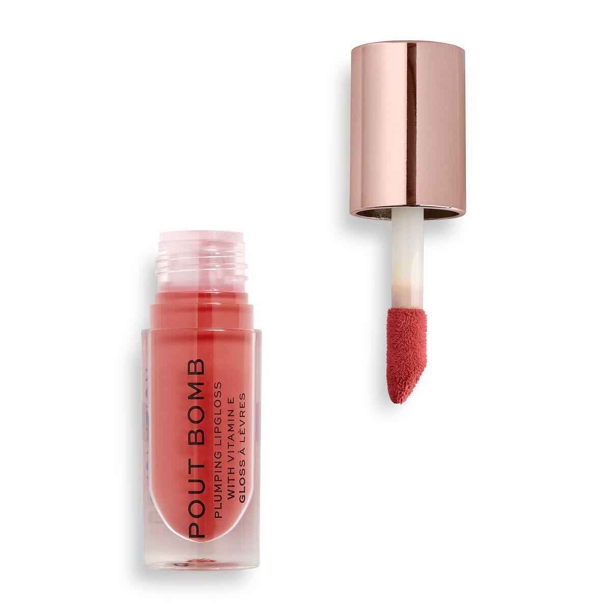Makeup Revolution Pout Bomb lūpų blizgis, 4,6 ml, spalva - Peachy
