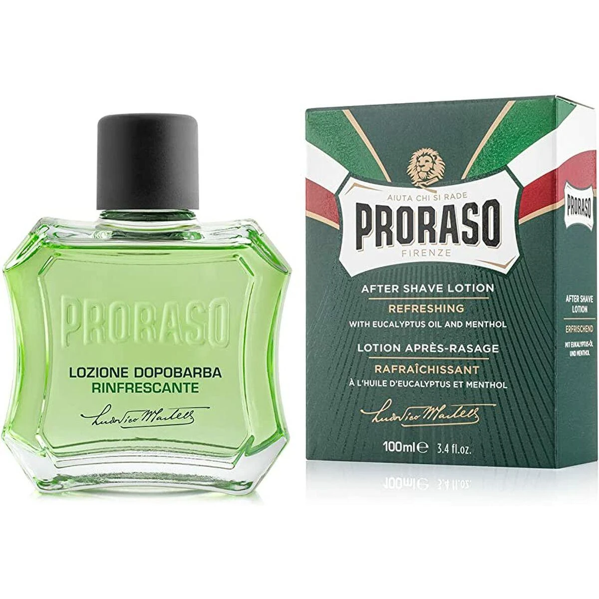 Gaivinantis losjonas po skutimosi Proraso Green Line After Shave Lotion,100 ml