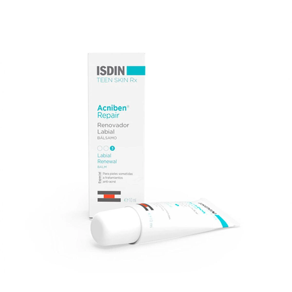 "Isdin Acniben Rx Repair Lips Balm" Atkuriamasis lūpų balzamas 10ml