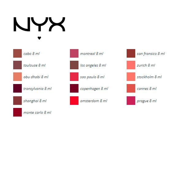 NYX Matiniai lūpų dažai Soft Matte Lip Cream, 8 ml, spalva - Abu Dhabi