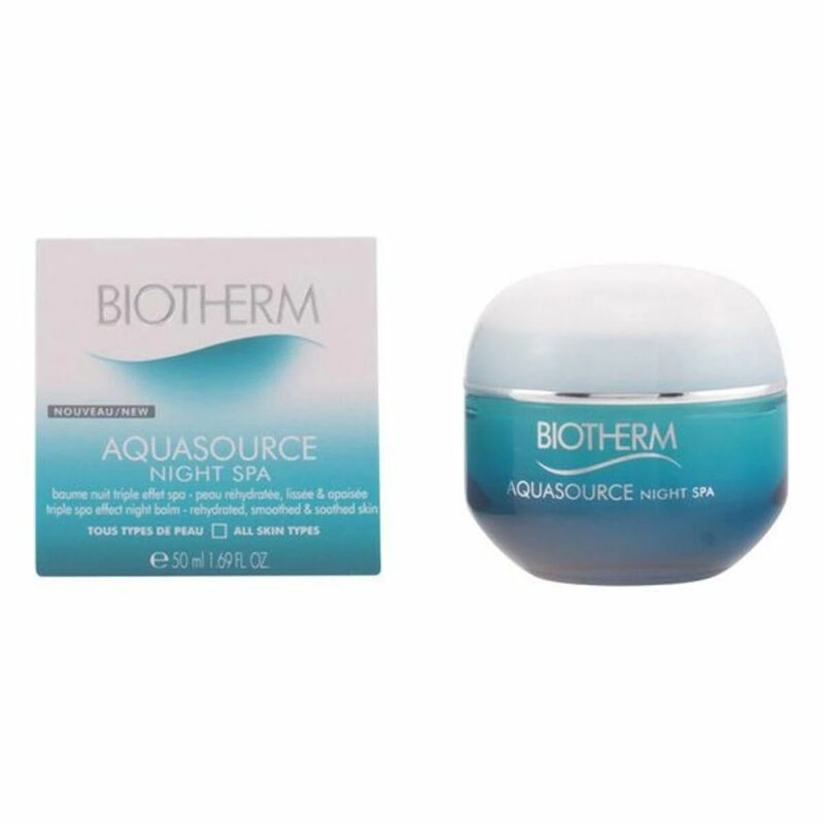 Biotherm Aquasource Night Spa naktinis veido kremas-kaukė, 50 ml