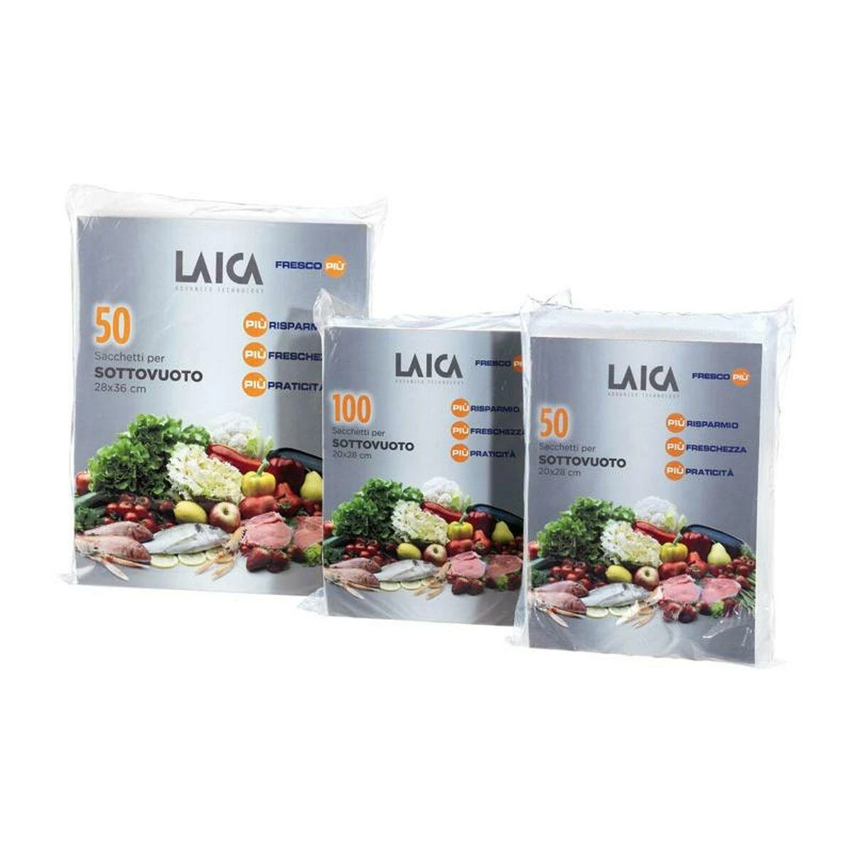 Vacuum saugojimo maišeliai - Laica VT3500 50 vnt. 28x36cm