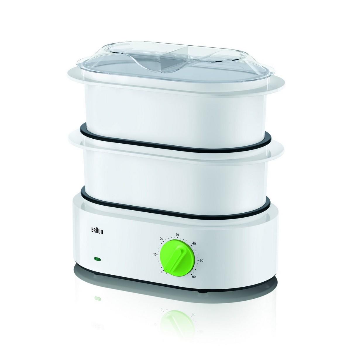 Braun FS 3000 garų puodas 2 krepšys(iai / ių) Žalia, Balta Stalviršis 850 W