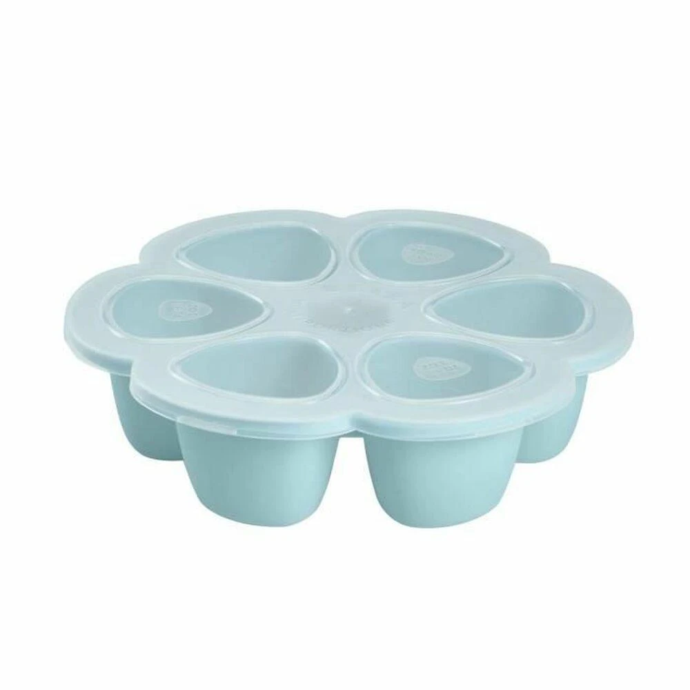 BEABA SILIKONINIS KŪDIKIO MAISTO KONTEINERIS MULTIPORTIONS, (6x90 ML), Mėlynas