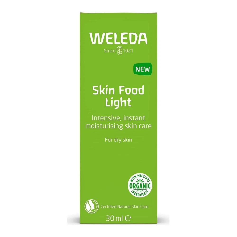 "Weleda Cos Skin Food Light Crema Nutritiva Ligera" kremas labai sausai odai 30ml