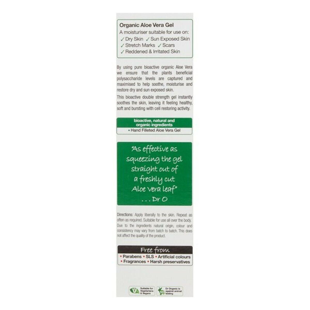 Dr. Organic Aloe Vera gelis maksimalaus stiprumo 200ml