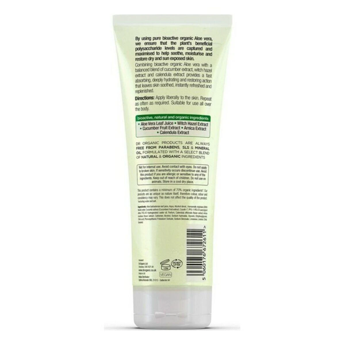 Dr. Organic Aloe Vera agurkų gelis 200ml