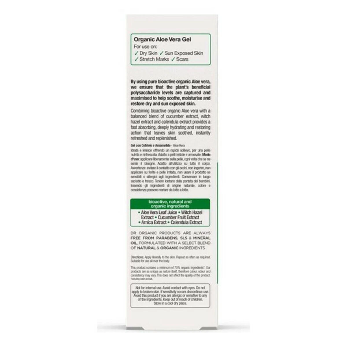 Dr. Organic Aloe Vera agurkų gelis 200ml