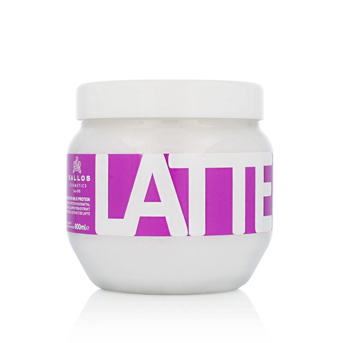 Kallos Cosmetics Latte Hair Mask plaukų kaukė, 800 ml