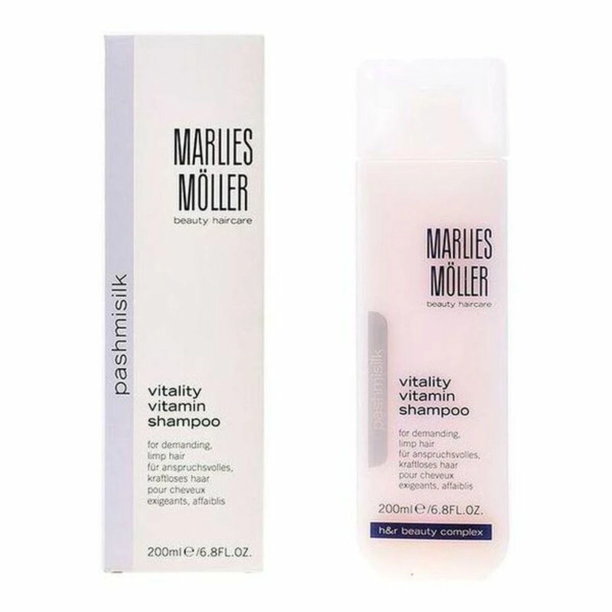Marlies Moller Pashmisilk Vitalty vitaminų šampūnas 200ml