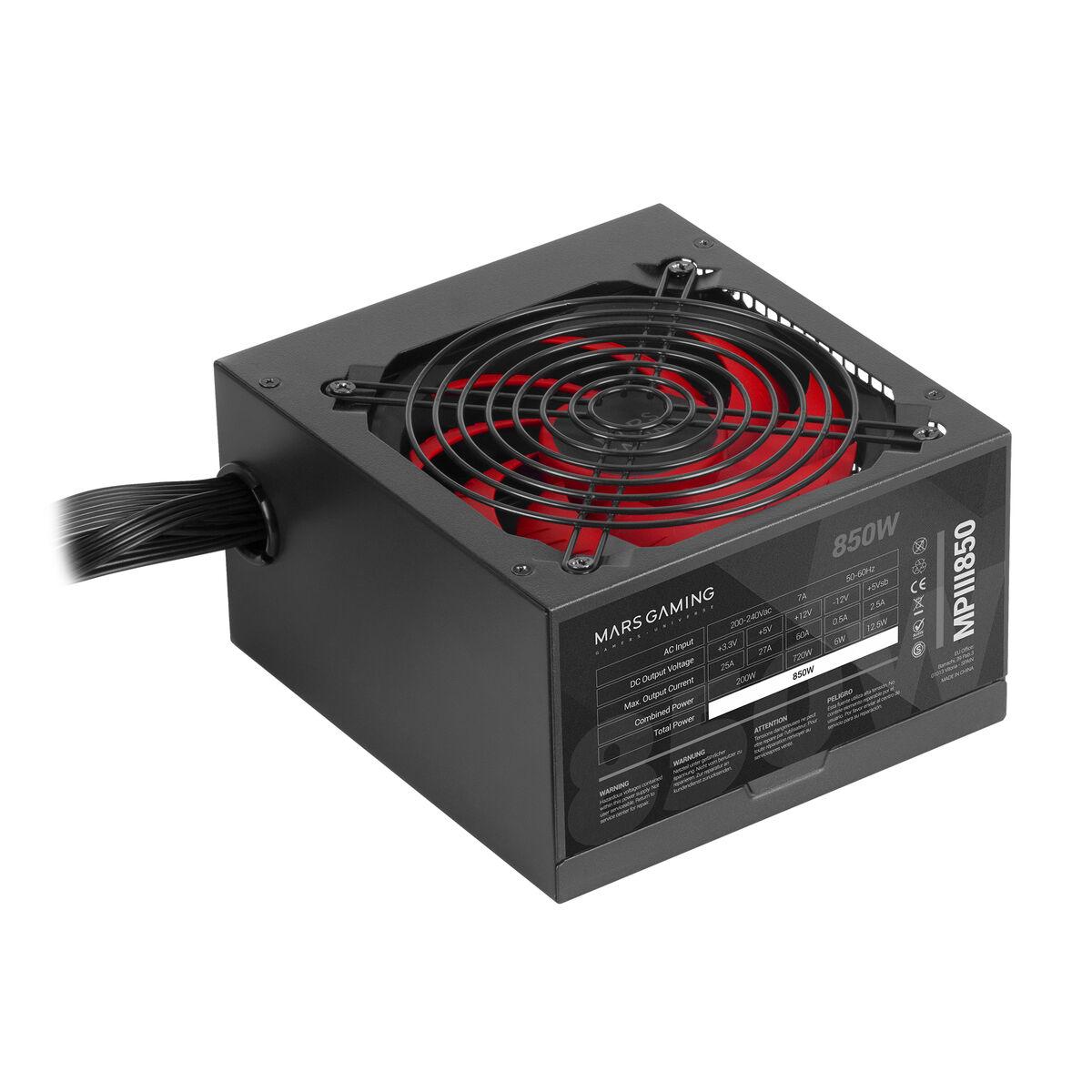 Maitinimo šaltinis Mars Gaming Zasilanie Mars Gaming MPIII850 ATX 850 W