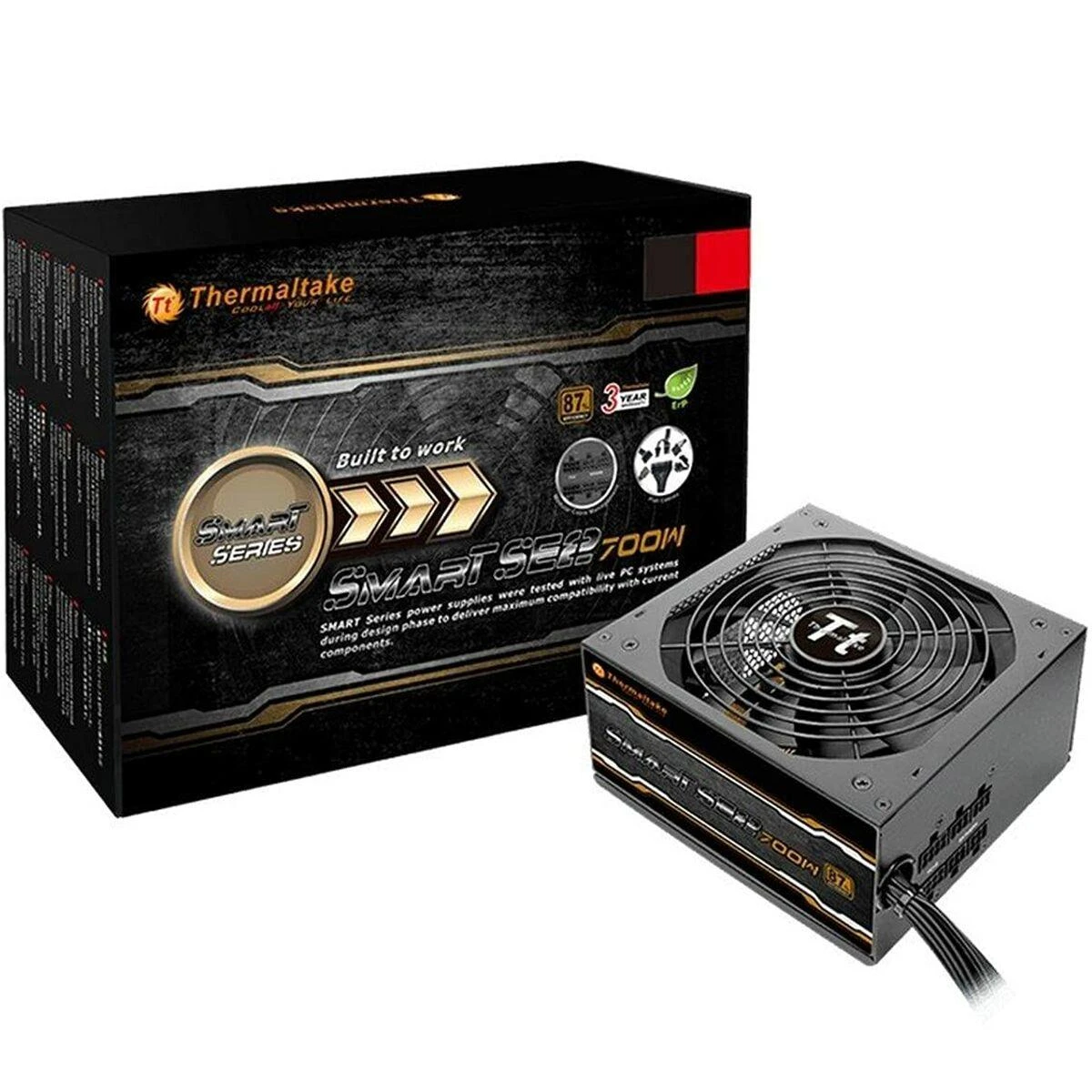 Maitinimo šaltinis Thermaltake Smart SE2 PS-SPS-0700MNSAWE-1 (600 W, aktyvus, 120 mm)