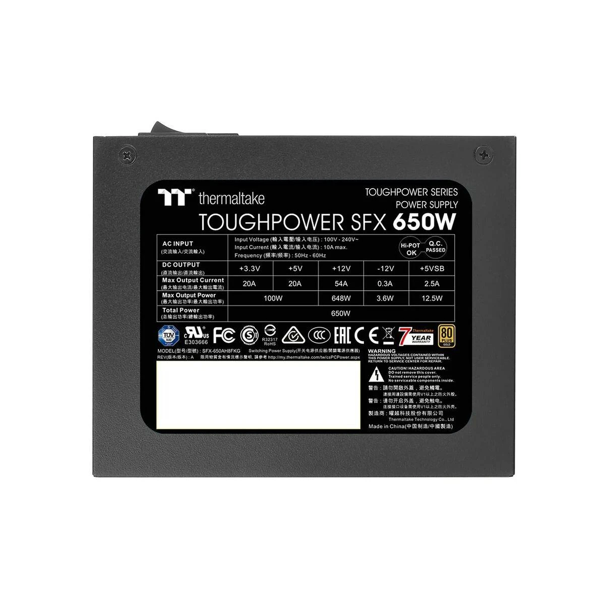 Maitinimo blokas Thermaltake Toughpower SFX 650W Modular 80+ Gold