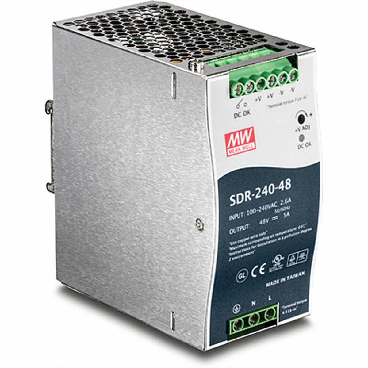 Maitinimo šaltinis serwerowy TRENDnet DIN bėgis 48V 240W maitinimo šaltinis TI-PG80 - TI-S24048