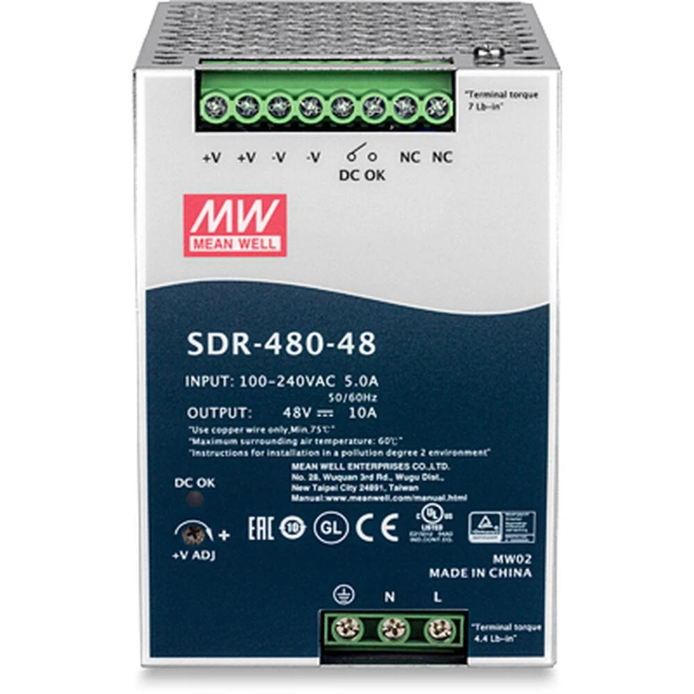 TRENDnet TRENDnet DIN Rail 48V 480W Supply
