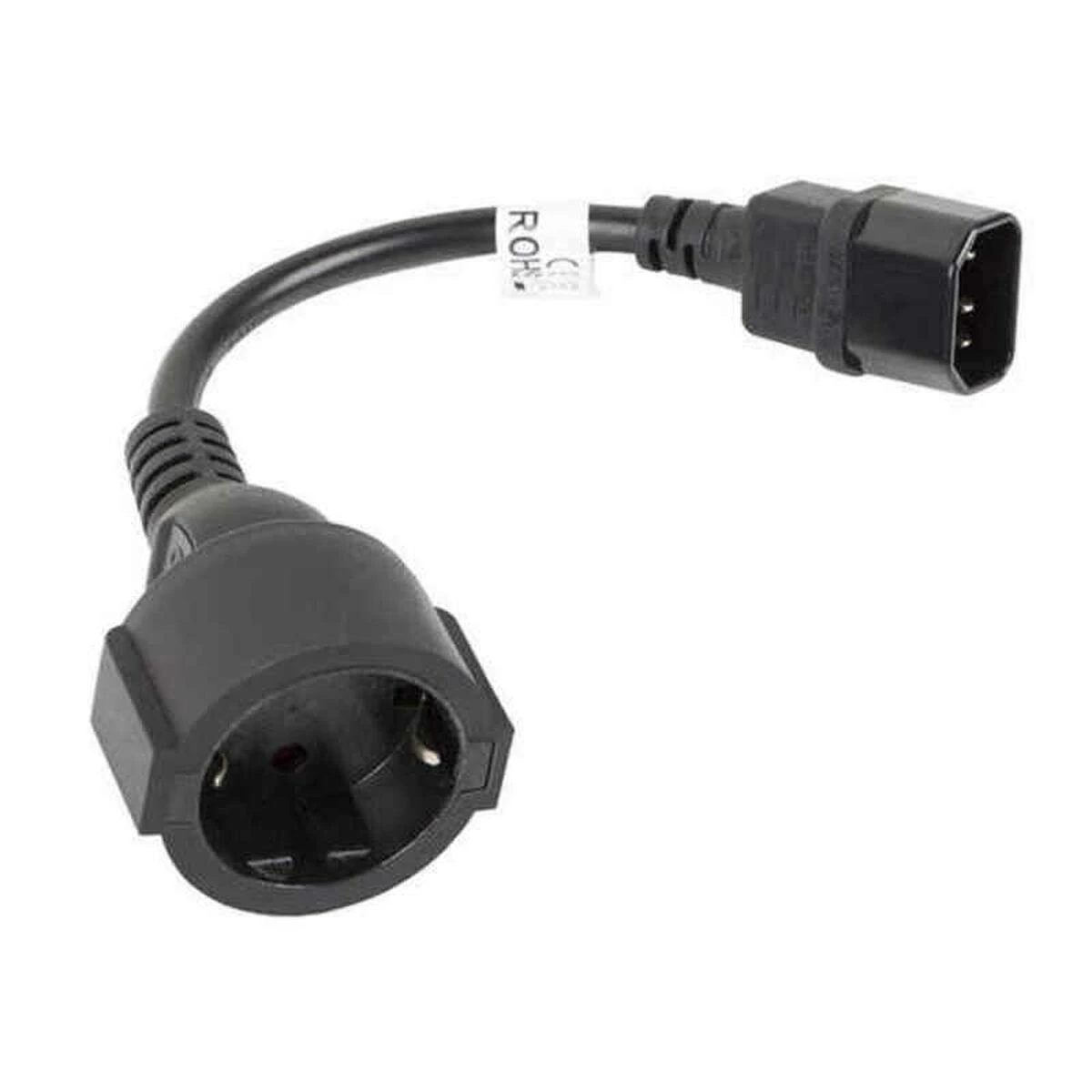 LANBERG CA-C14E-10CC-0018-BK ilgintuvas maitinimo kabelis IEC 320 C14->SCHUKO F