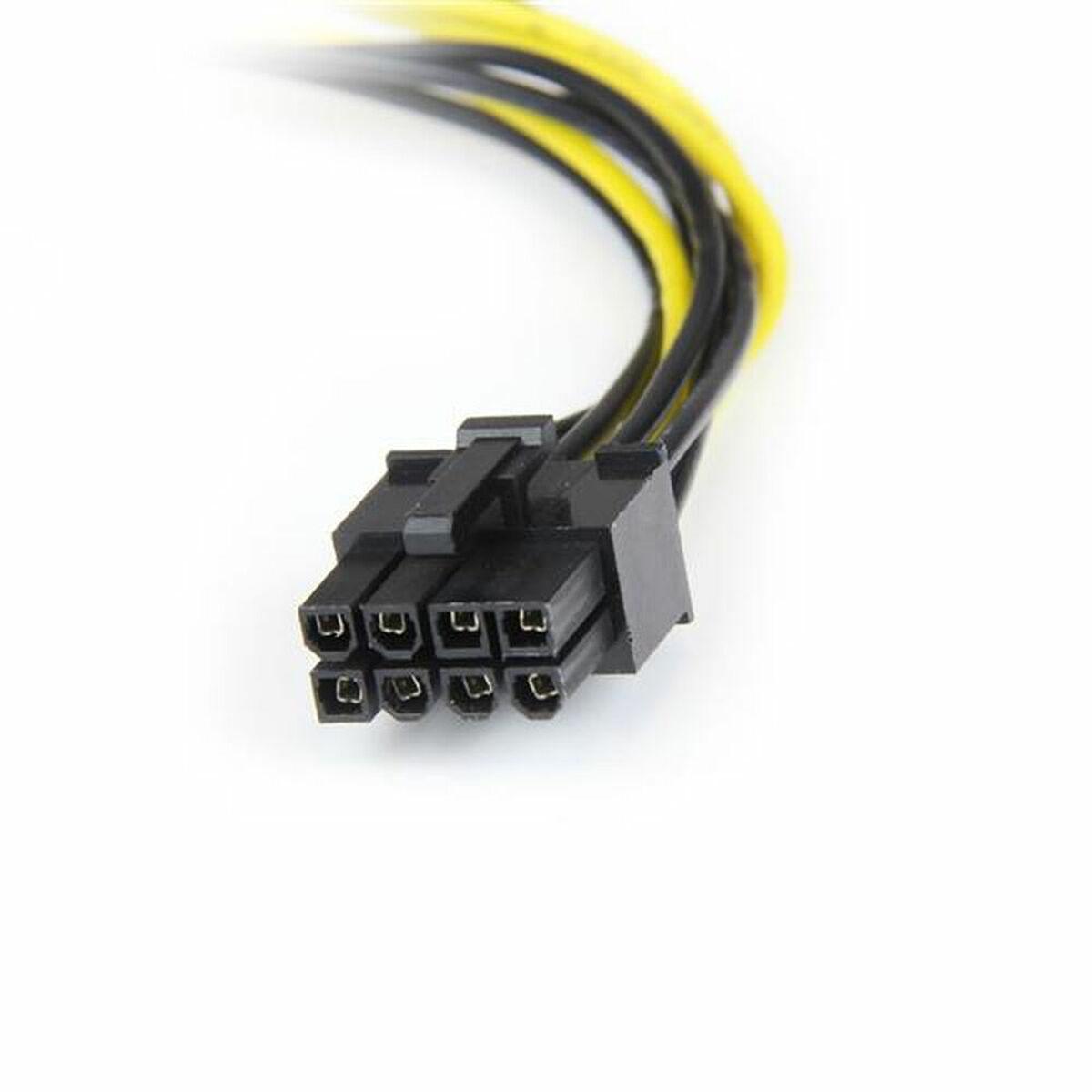 StarTech Molex x2 – PCIe 8 kontaktų, 0,15 m, Geltonas (LP4PCIEX8ADP)