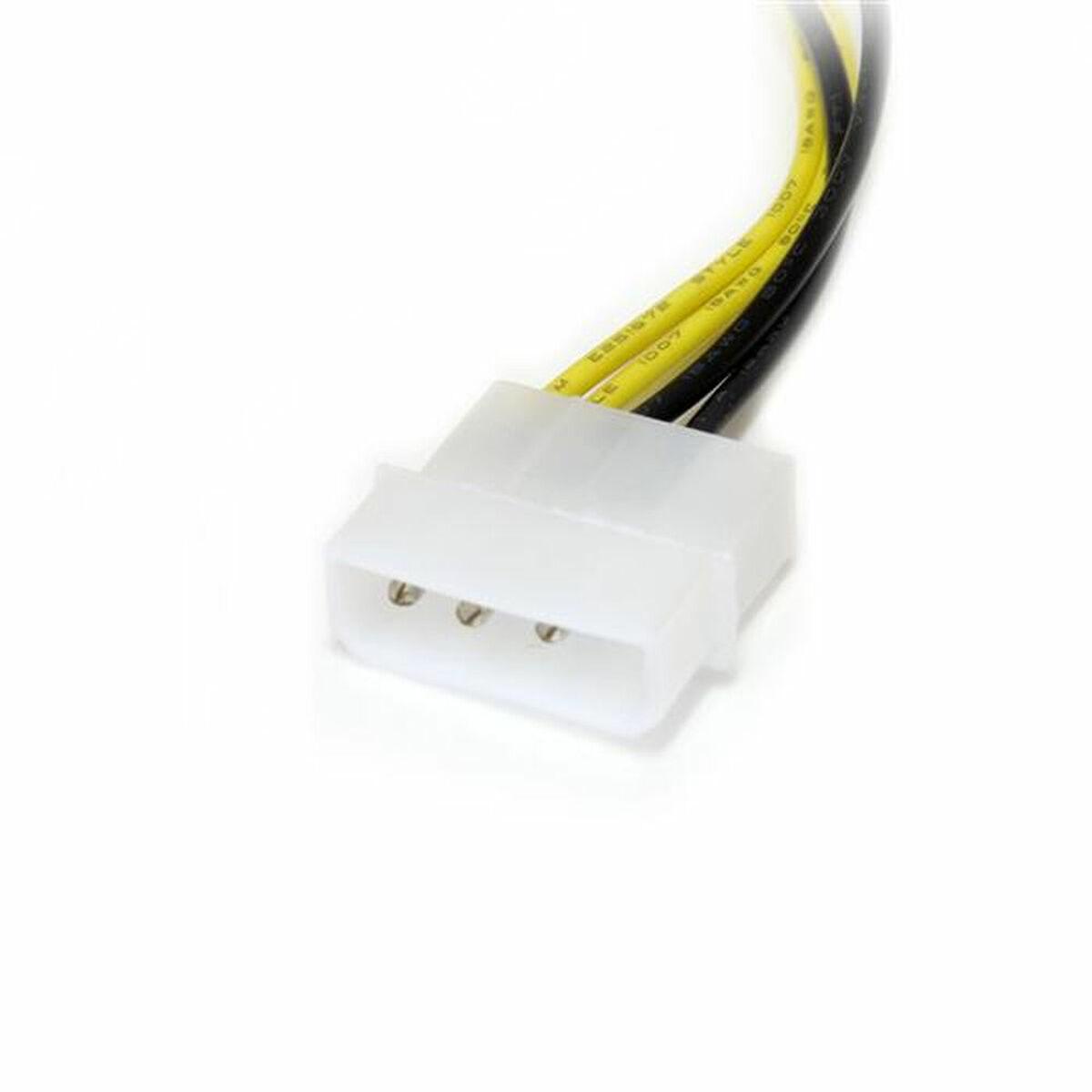 StarTech Molex x2 – PCIe 8 kontaktų, 0,15 m, Geltonas (LP4PCIEX8ADP)