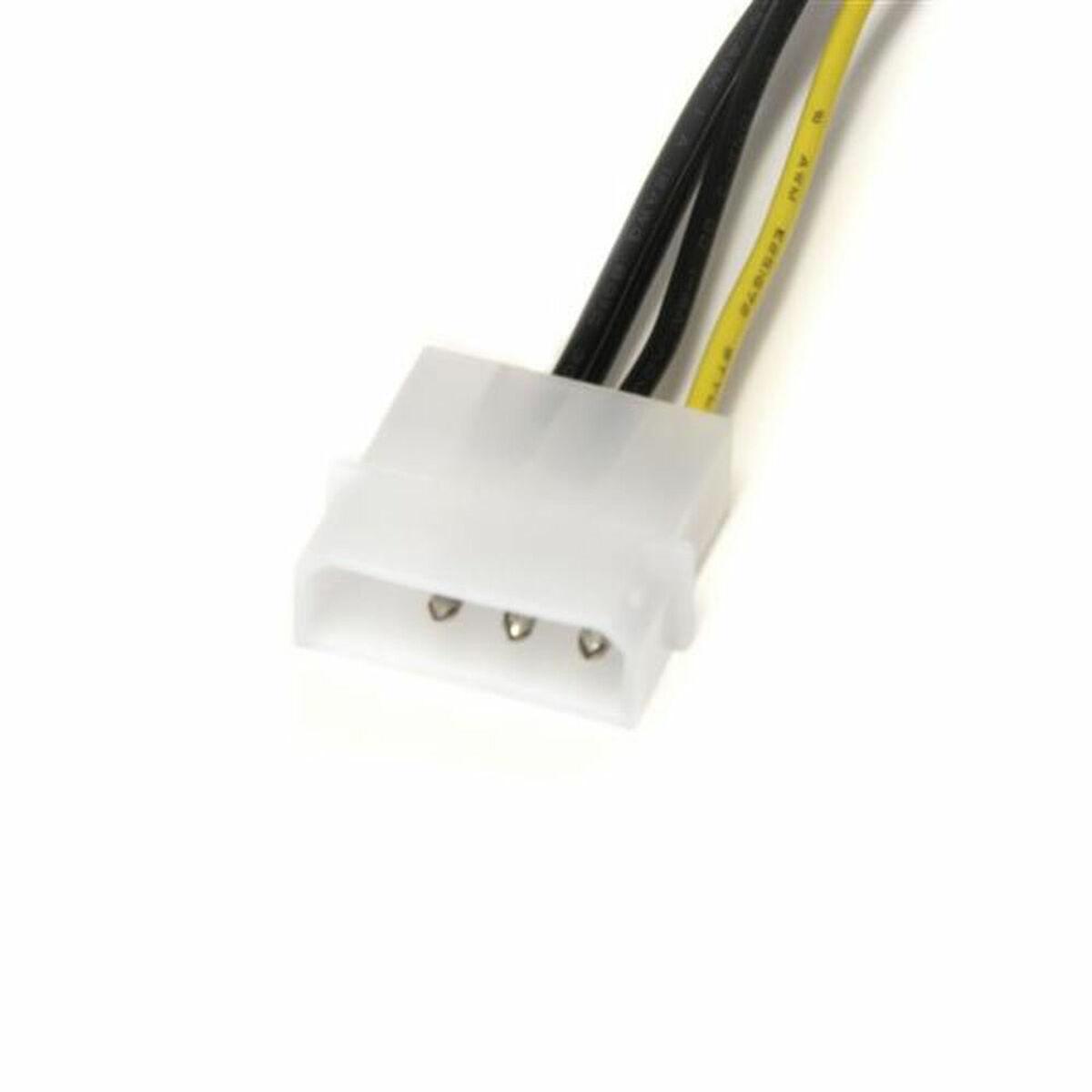 StarTech Molex x2 – PCIe 8 kontaktų, 0,15 m, Geltonas (LP4PCIEX8ADP)