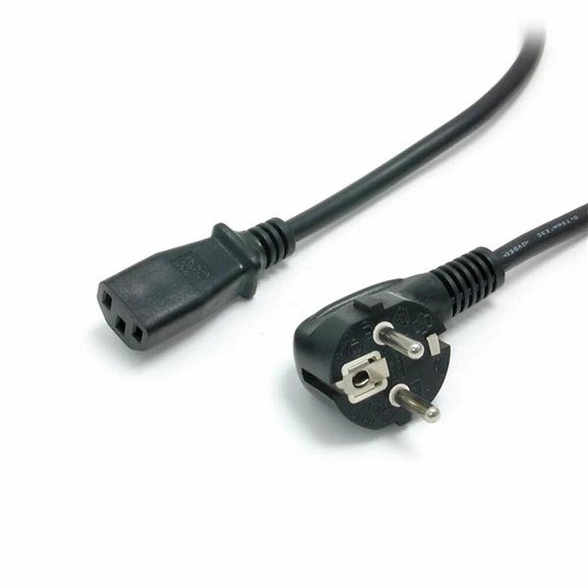 StarTech PXT101EUR IEC maitinimo kabelis Schuko kištukas (90° kampu) į C13 lizdą, 3m, juodas