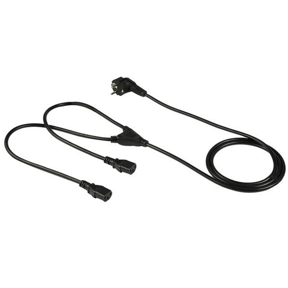 StarTech StarTech 2M SCHUKO CEE7 IKI 2X C13 CORD maitinimo kabelis.