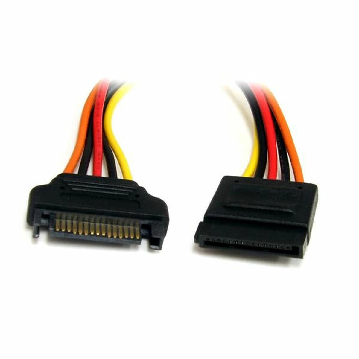StarTech SATA 15 kontaktų – SATA 15 kontaktų, 0,3 m, daugiaspalvis (SATAPOWEXT12)