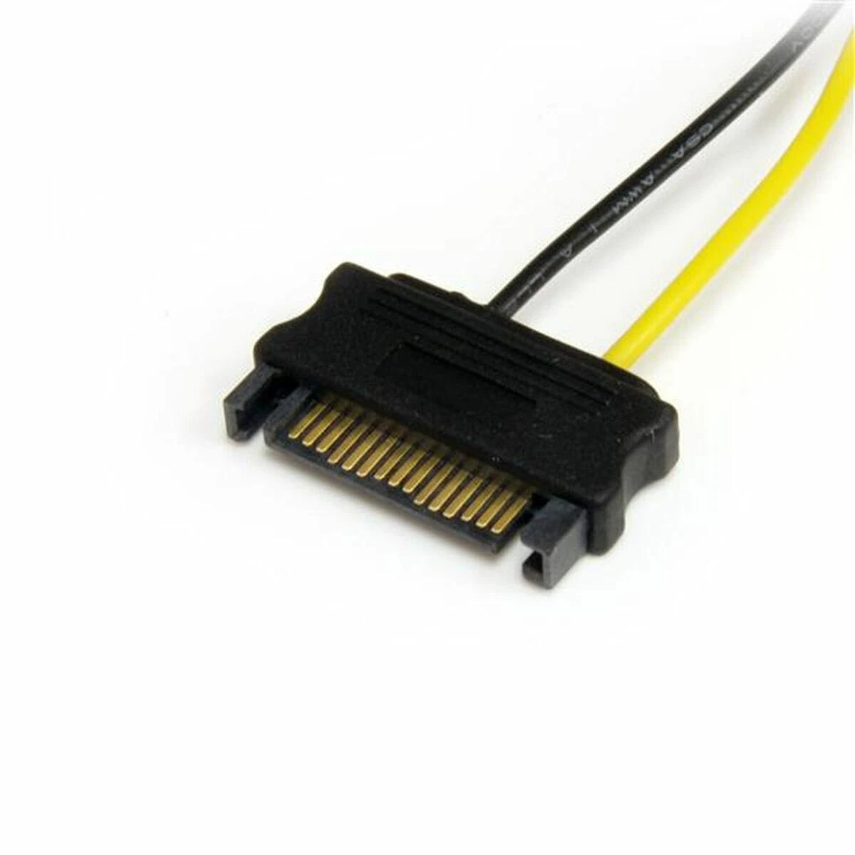 StarTech SATA 15 kontaktų – PCIe 6 kontaktų, 0,15 m, Geltonas (SATPCIEXADAP)