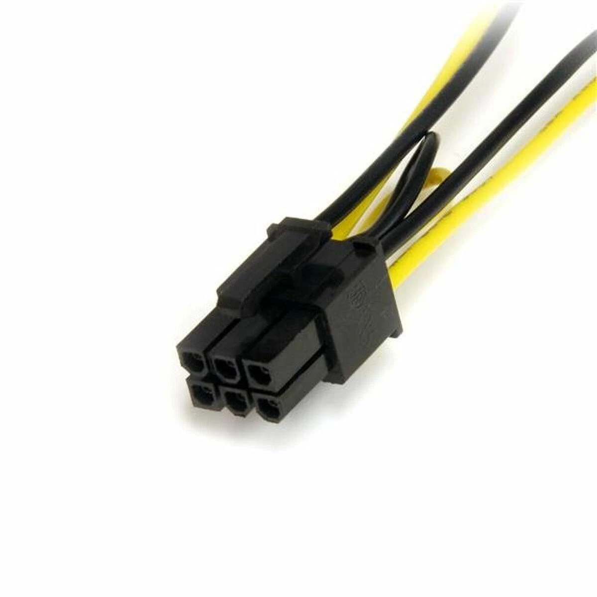 StarTech SATA 15 kontaktų – PCIe 6 kontaktų, 0,15 m, Geltonas (SATPCIEXADAP)