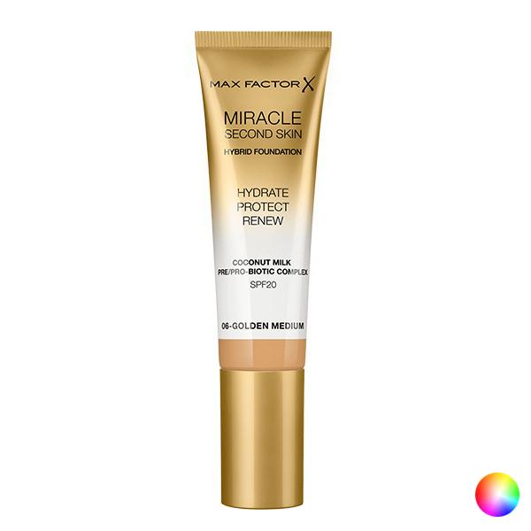 "Max Factor Miracle Second Skin Spf20 4 Light Medium Makiažo pagrindas 30 ml