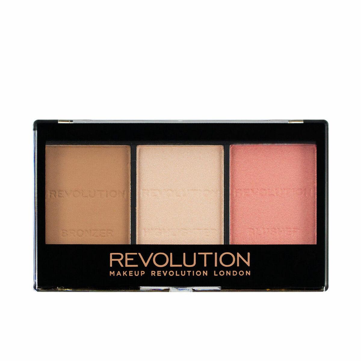 Makeup revolution akių šėšėlių paletė "Revolution Make Up Ultra Sculpt and Contour Ultra Fair C01" 11g