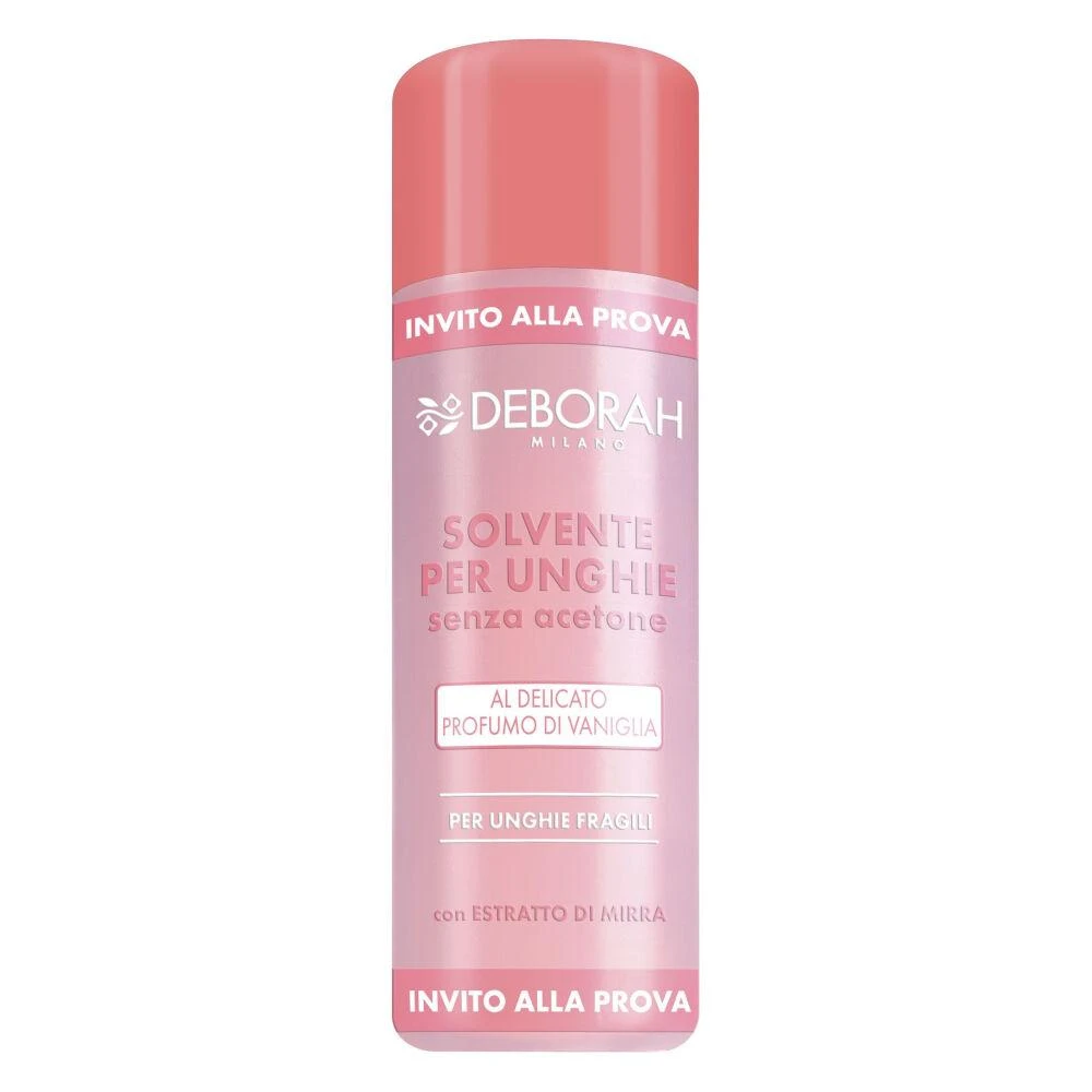 DEBORAH MILANO Nagų lako valiklis be acetono 120 ml