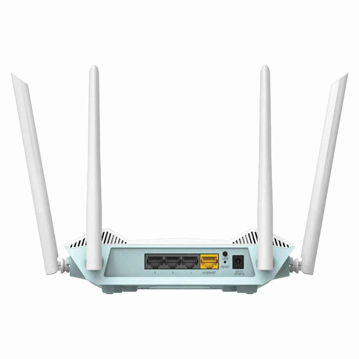 D-Link | AX1500 Smart Maršrutizatorius | R15 | 802.11ax | 1200+300 Mbit/s | 10/100/1000 Mbit/s | Ethernet LAN (RJ-45) jungtys 3 | Mesh palaikymas: Taip | MU-MiMO: Taip | Ne, mobilusis plačiajuostis ryšys: | Antenos tipas: 4 išorinės